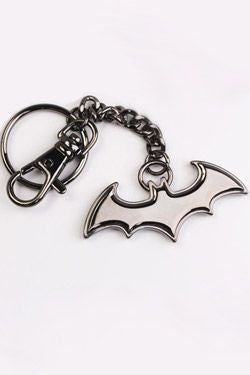 BATMAN METAL KEYRING BLACK LOGO