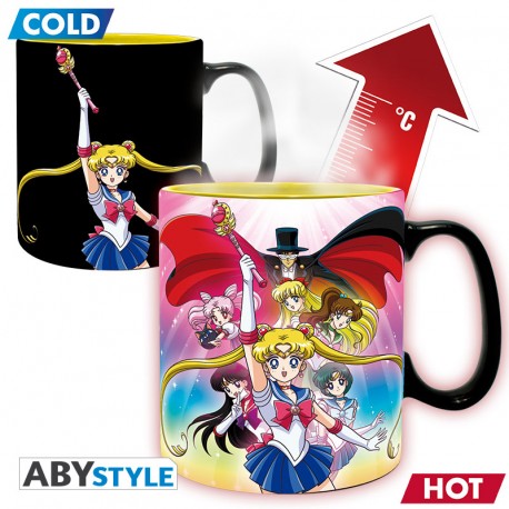 SAILOR MOON GROUP HEAT CHANGE MUG