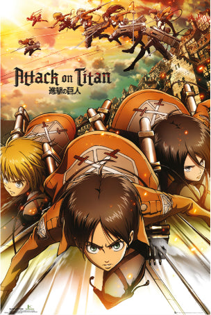 ATTACK ON TITAN ATTACK POSTER 91,5