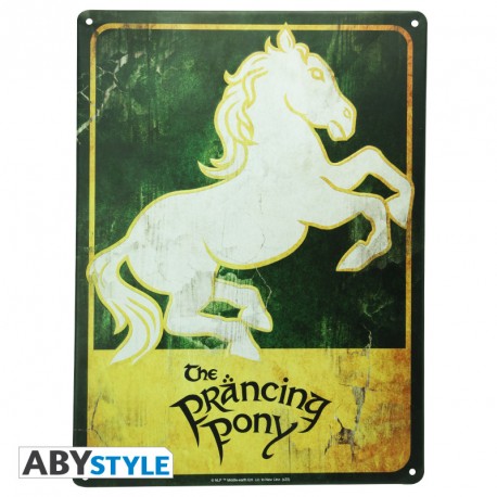 LOTR PRANCING PONY METAL PLATE