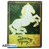 LOTR PRANCING PONY METAL PLATE