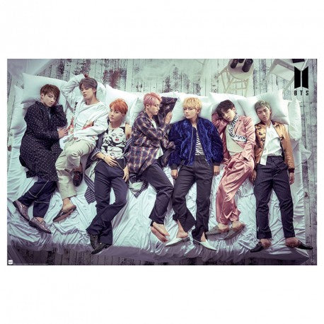 BTS GROUP BED POSTER