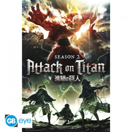 ATTACK ON TITAN KEY ART S2 POSTER