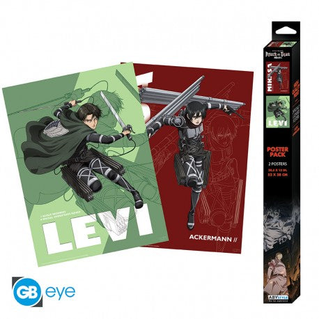 ATTACK ON TITAN SET 1 CHIBI POSTERS