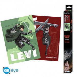 ATTACK ON TITAN SET 1 CHIBI POSTERS
