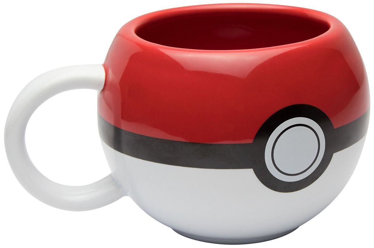 POKEMON POKEBALL CERAMIC 3D MUG