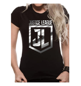 Dc Comics: Justice League - Foil Logo (T-Shirt Donna Tg. M)