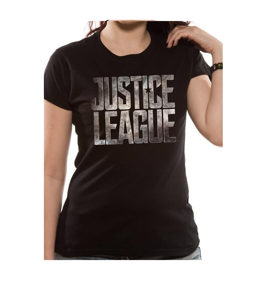 Dc Comics: Justice League - Logo (T-Shirt Donna Tg. S)