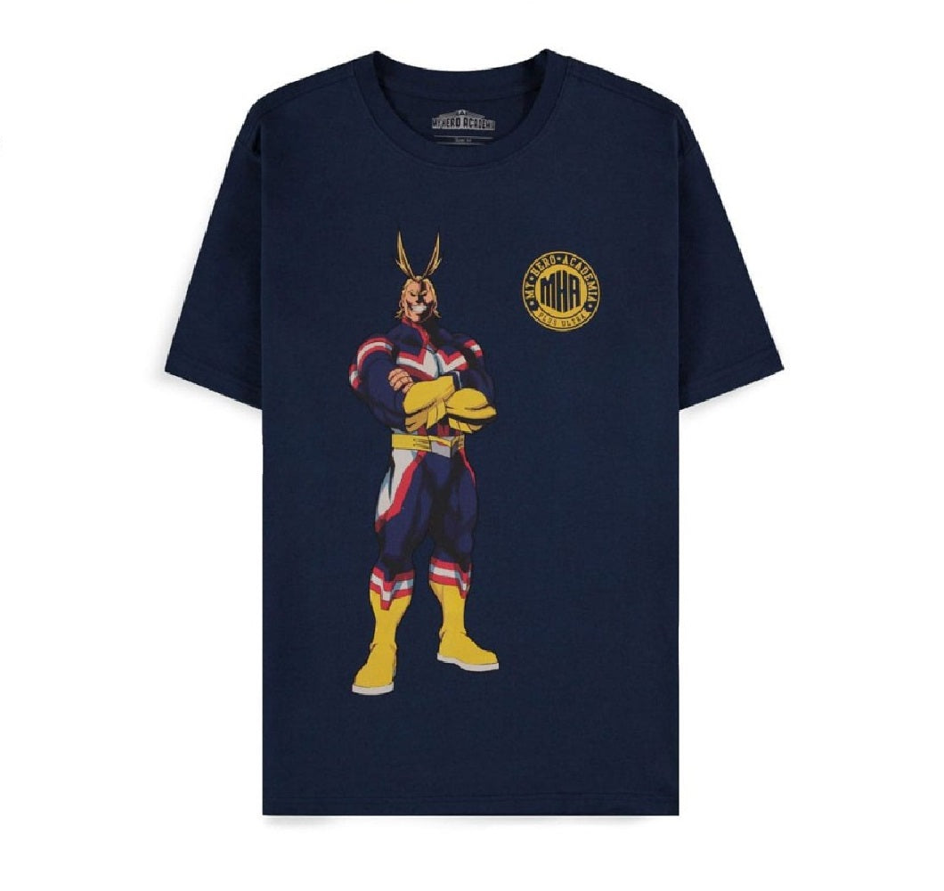 My Hero Academia: Navy All Might Quote Blue (T-Shirt Unisex Tg. XL)