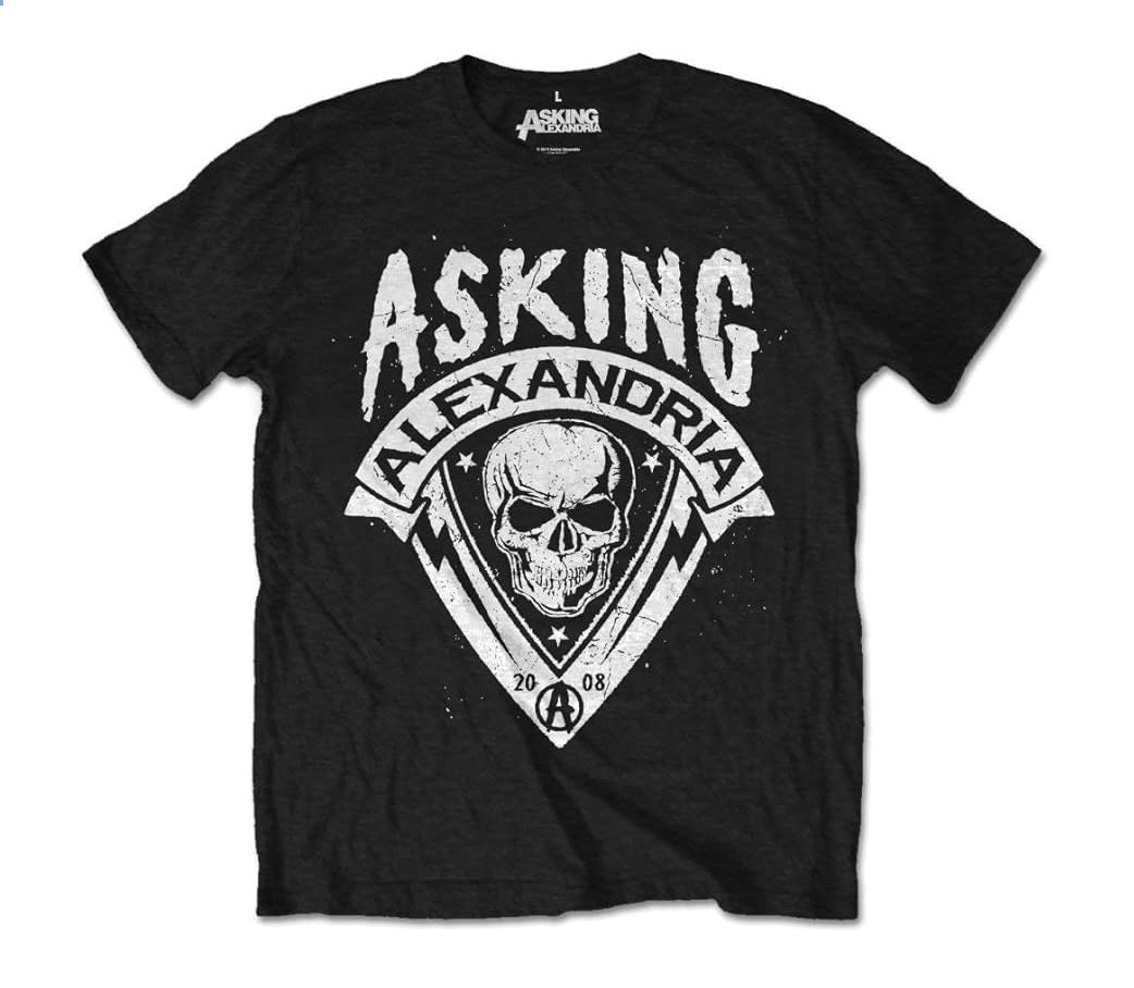 Asking Alexandria: Rock Off - Skull Shield Retail Pack  (T-Shirt Unisex Tg. XL)