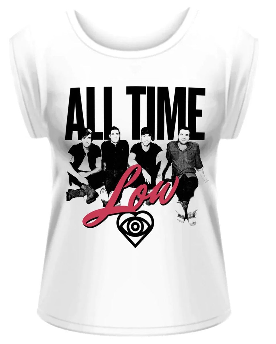 All Time Low · Unknown Girlie / White (T-shirt) [size L]