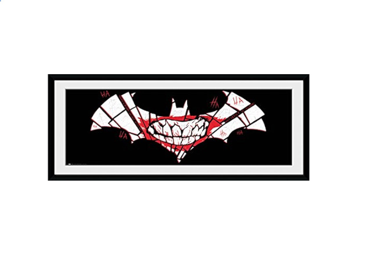 DC COMICS DENTI JOKER-BATMAN STAMPA IN CORNICE ORIZZONTALE