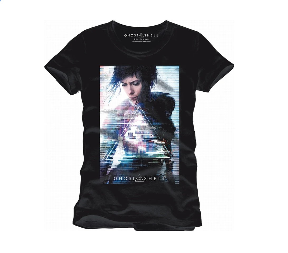 Ghost In The Shell: Movie Poster Black T-SHIRT XL