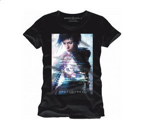 Ghost In The Shell: Movie Poster Black T-SHIRT XL