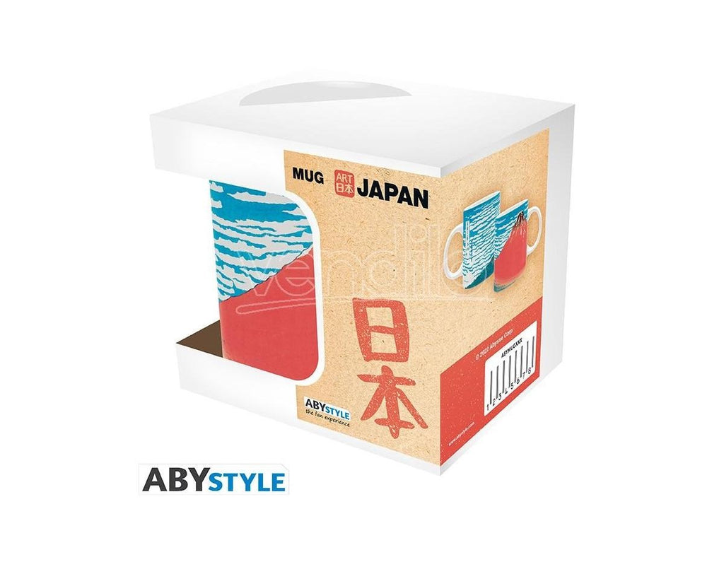 HOKUSAI - Mug - 320 ml - "Red Fuji"