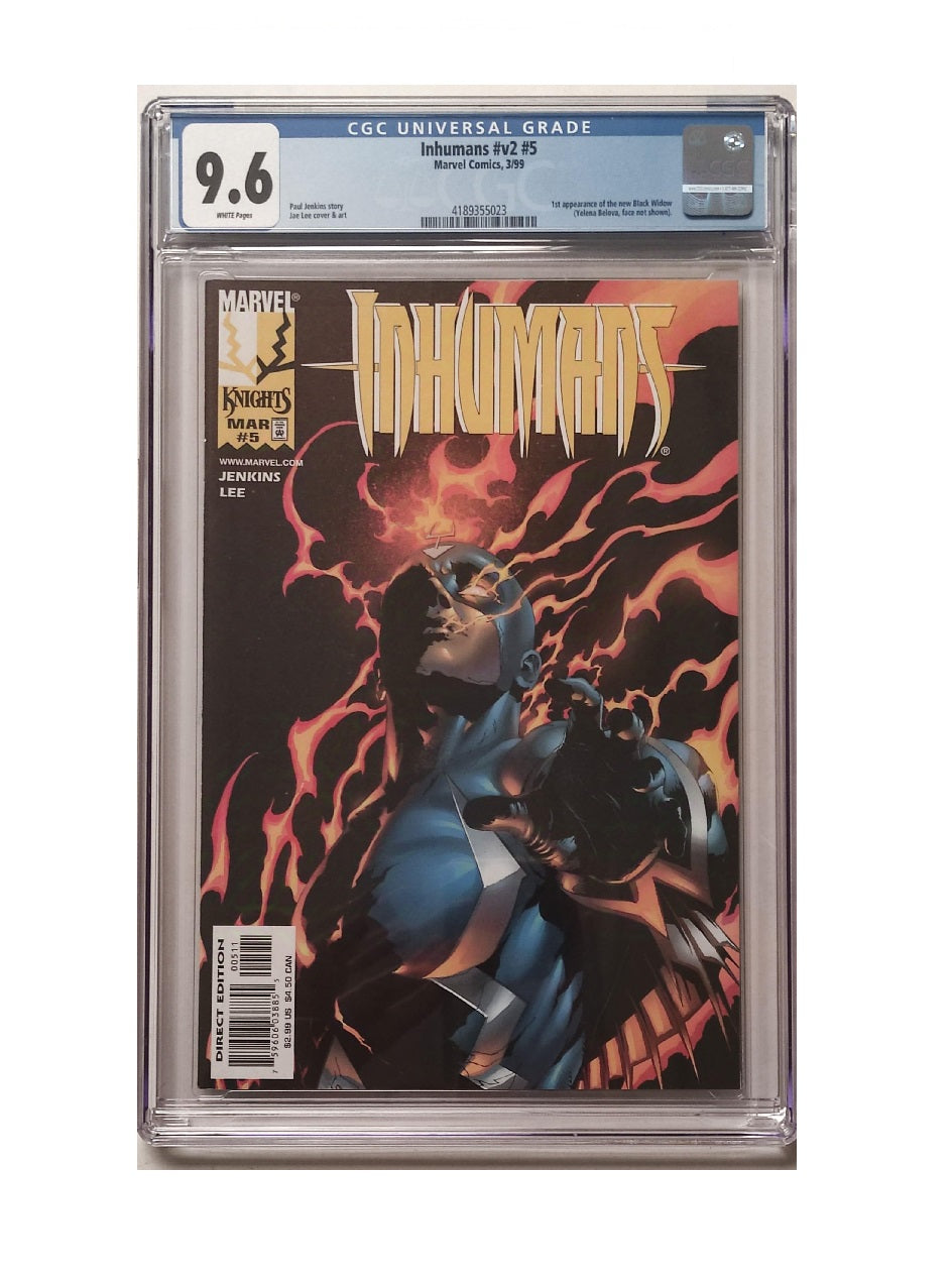 INHUMANS V2 #5 1st YELENA BELOVA NEW BLACK WIDOW 1999 MARVEL JAE LEE GRADED