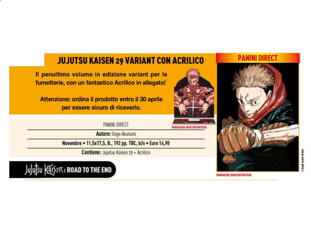 JUJUTSU KAISEN 29 VARIANT CON ACRILICO
