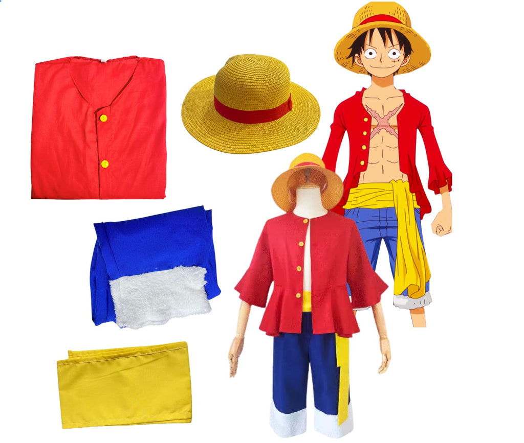 Costume Carnevale Cosplay Uomo ONE PIECE LUFFY