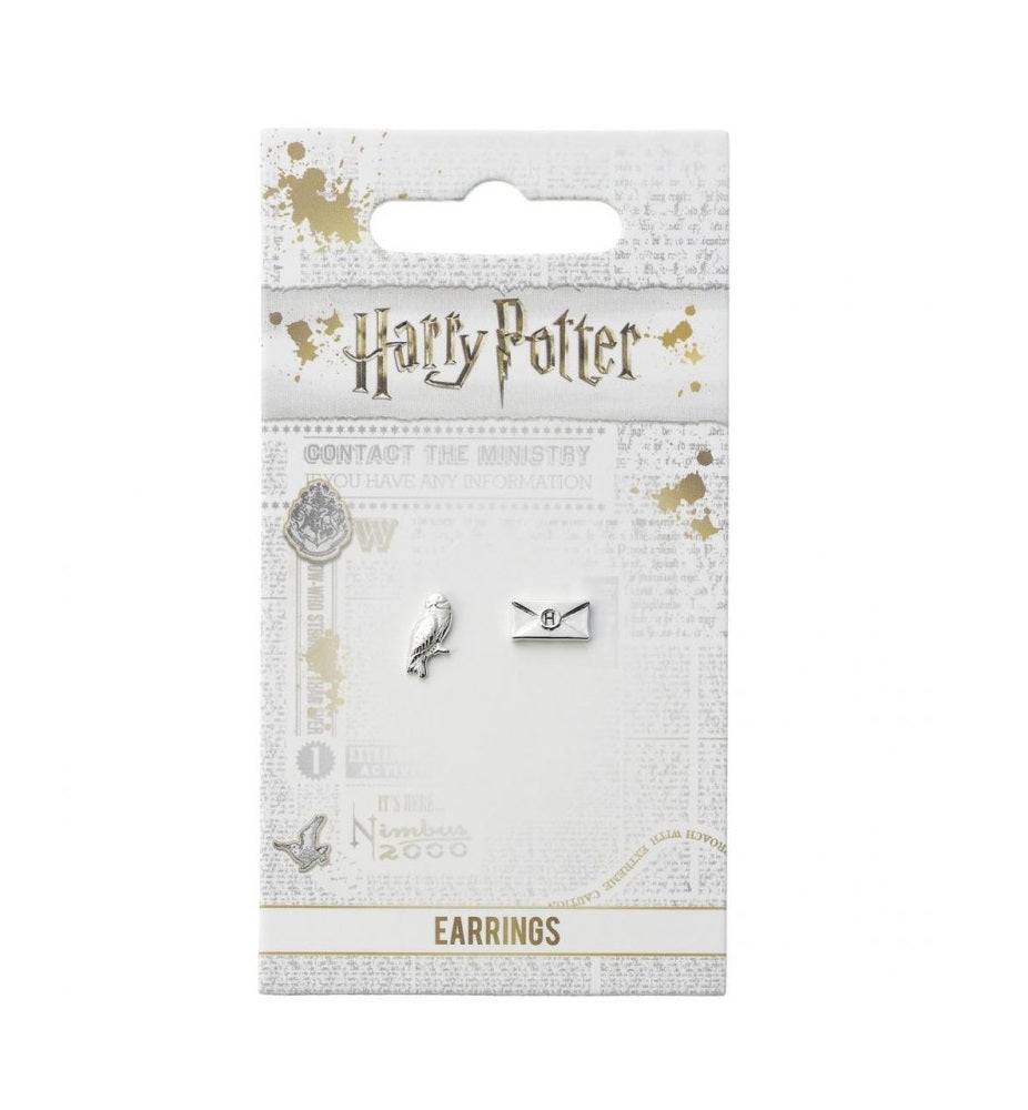 HARRY POTTER EARRINGS HEDWIGE & LETTER