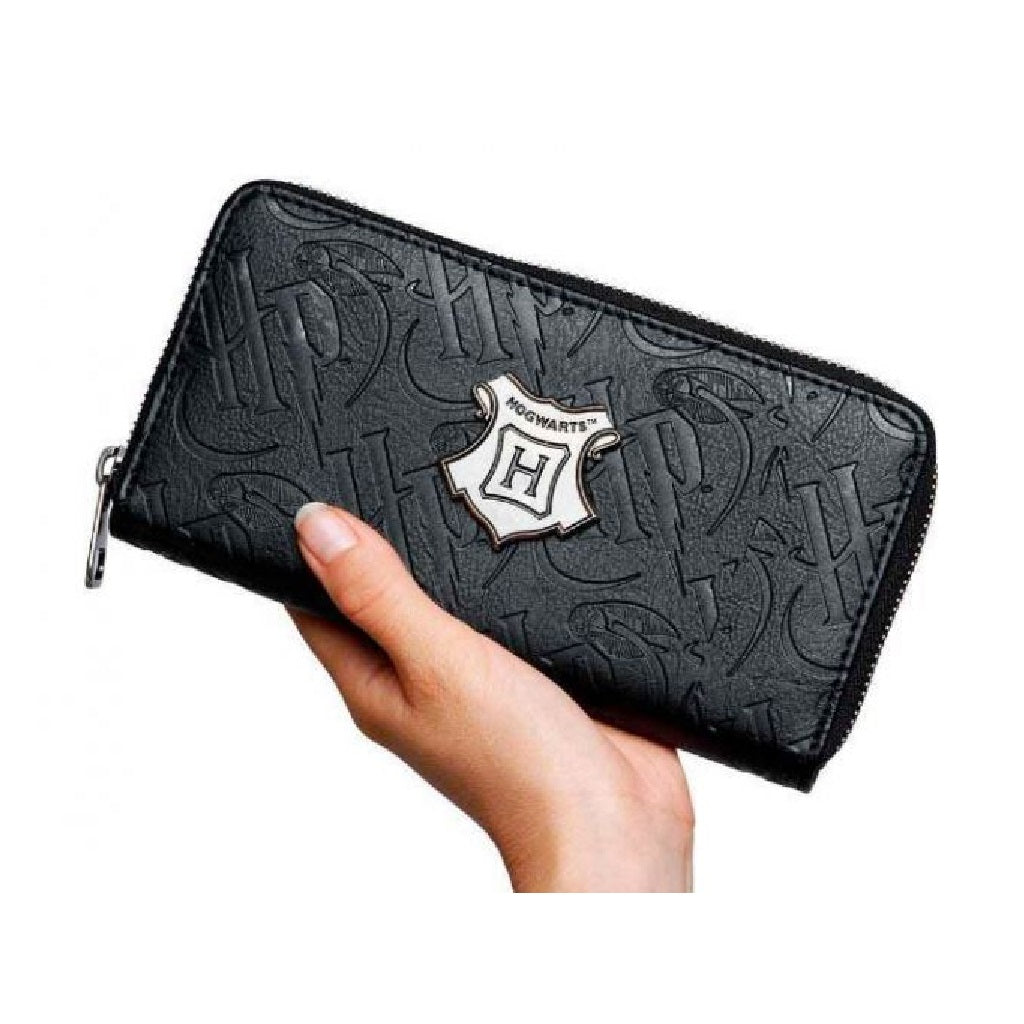 PORTAFOGLIO HOGWARTS NERO PELLE