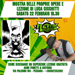 Lezione Gratuita: Impara a Disegnare i Supereroi – con Luca Cicchitti! 🦸‍♂️✏️