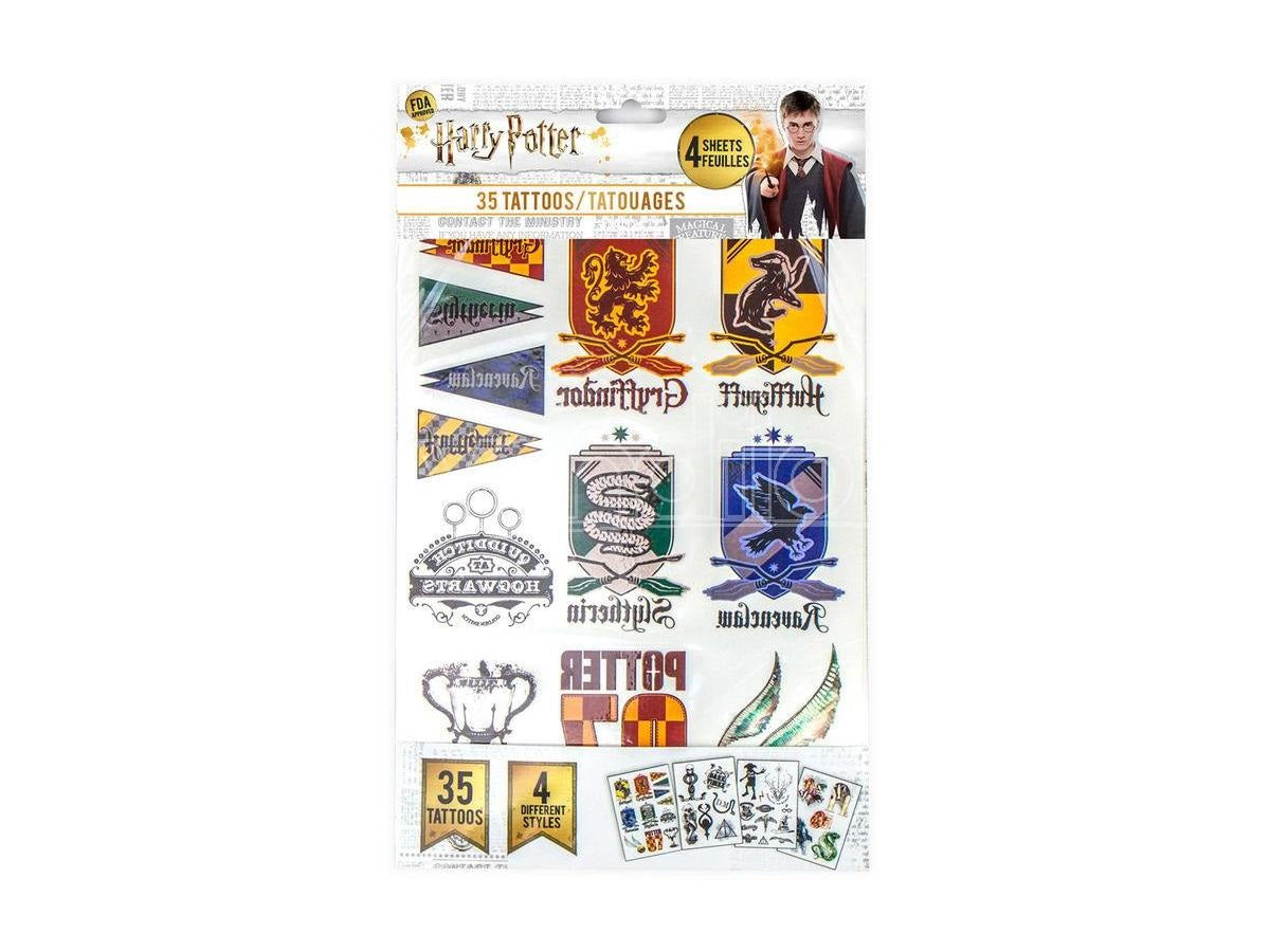 HARRY POTTER 35 STICKERS TATTOOS CINEREPLICAS