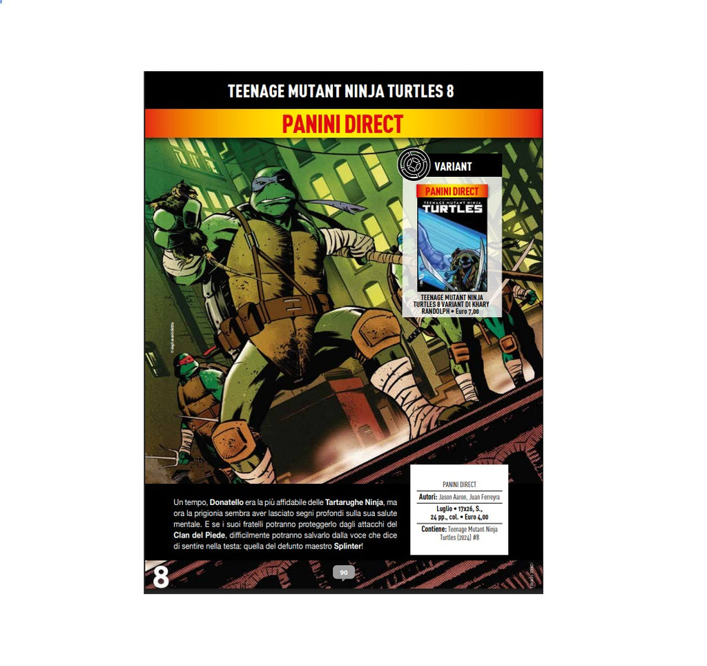 TEENAGE MUTANT NINJA TURTLES 8 VARIANT PRE-ORDER