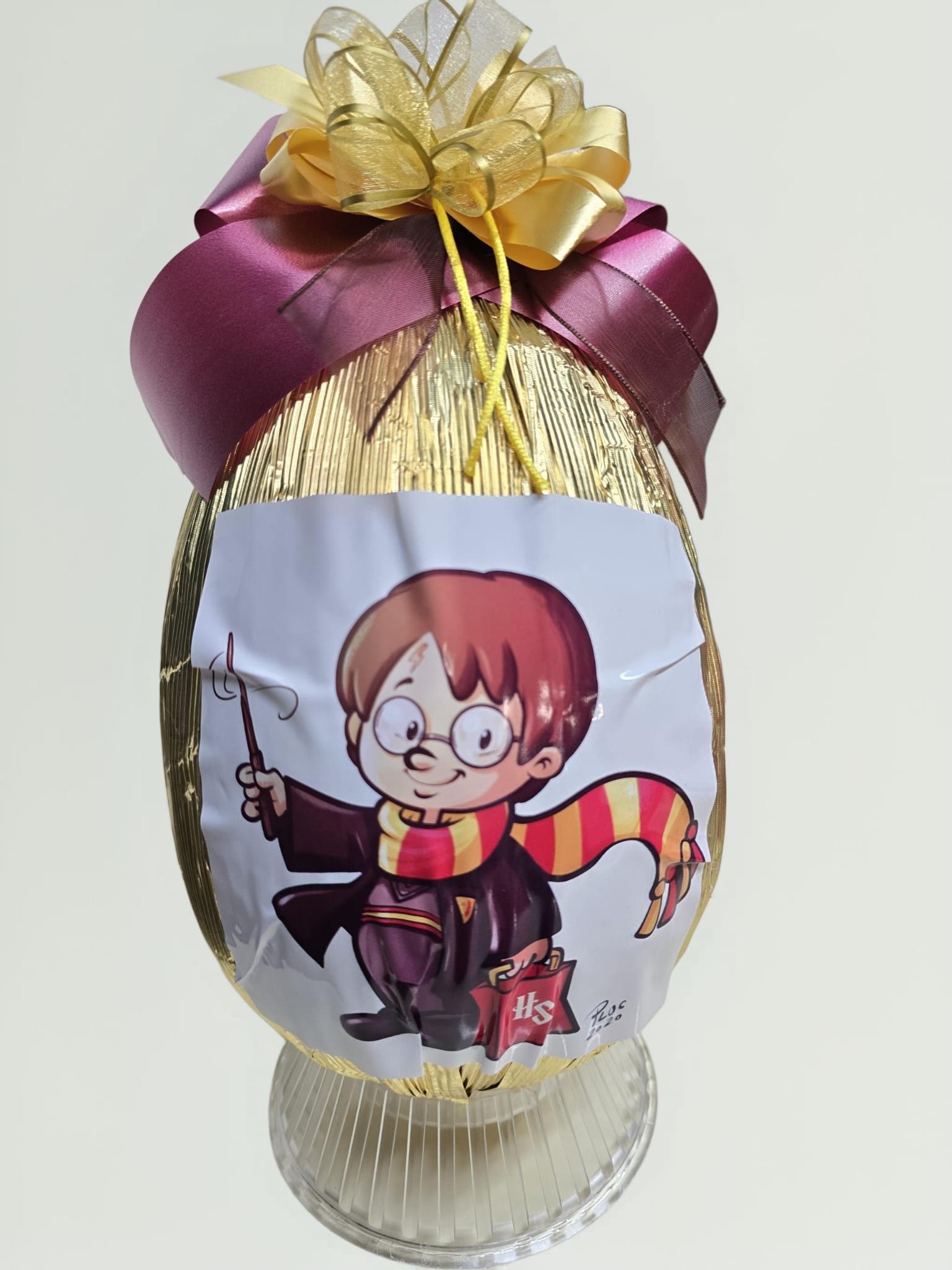Uova / Uovo Di Pasqua HARRY POTTER in Cioccolato Con Sorpresa TEMATICA + Diploma Mago In Pergamena