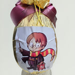 Uova / Uovo Di Pasqua HARRY POTTER in Cioccolato Con Sorpresa TEMATICA + Diploma Mago In Pergamena