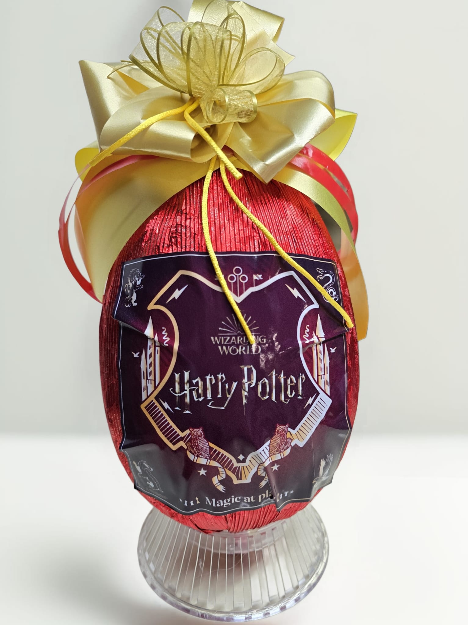 Uova / Uovo Di Pasqua HARRY POTTER in Cioccolato Con Sorpresa TEMATICA + Diploma Mago In Pergamena
