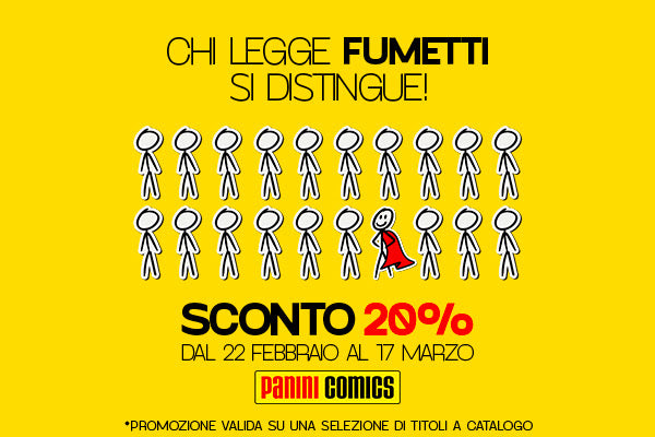 SCARICA IL CATALOGO PANINI COMICS GRATUITAMENTE: EXTRA SCONTO DEL 20%!