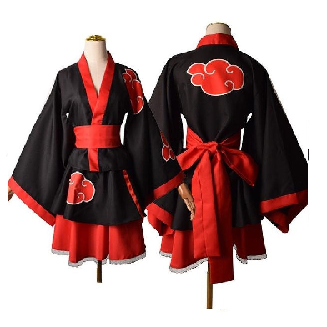 Costume Carnevale Cosplay Donna Kimono Naruto Akatsuki / Uchiha