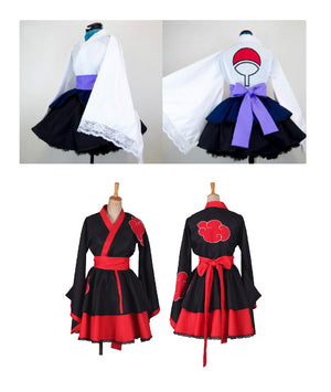 Costume Carnevale Cosplay Donna Kimono Naruto Akatsuki / Uchiha