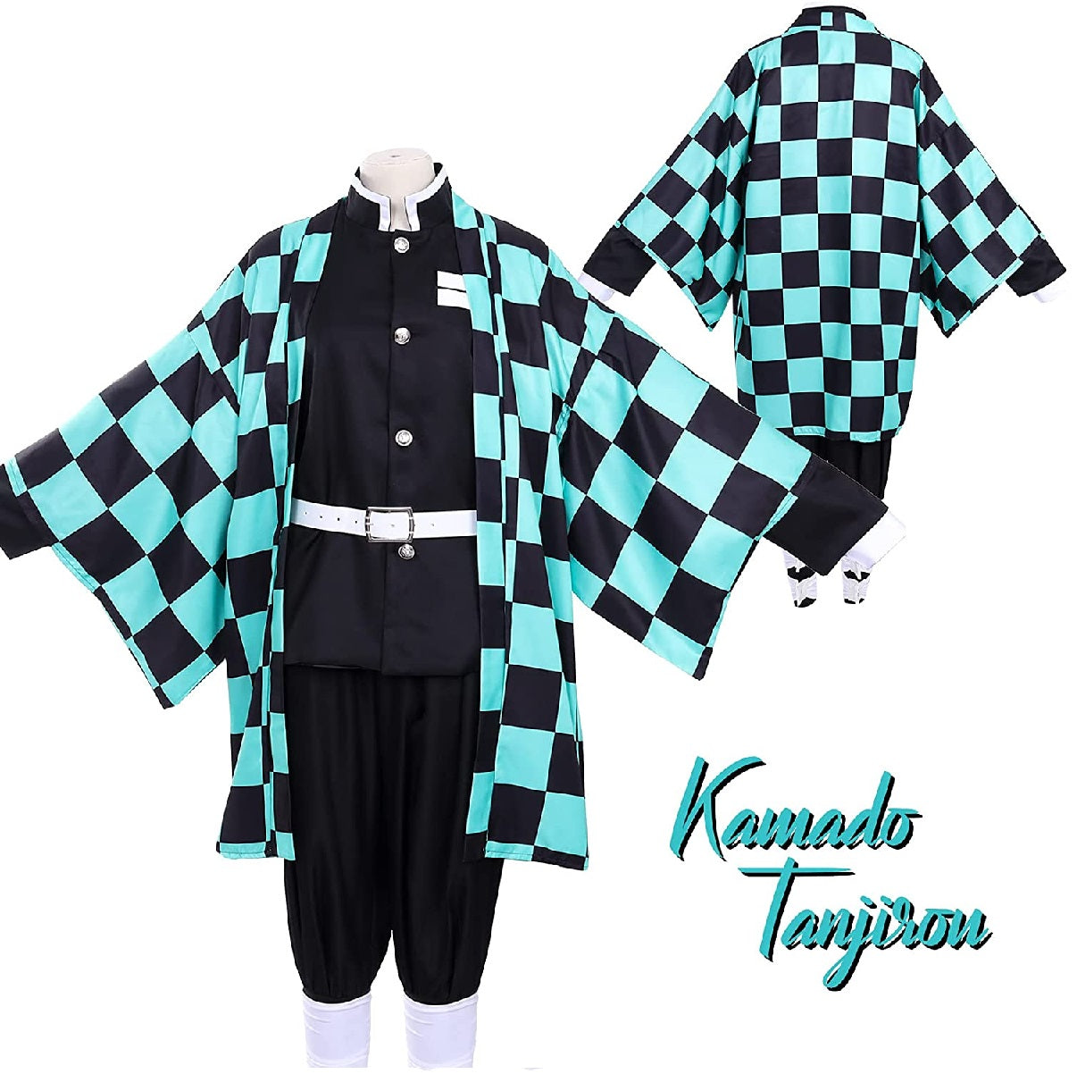 Costume Carnevale Cosplay Uomo Demon Slayer Tanjiro Kamado
